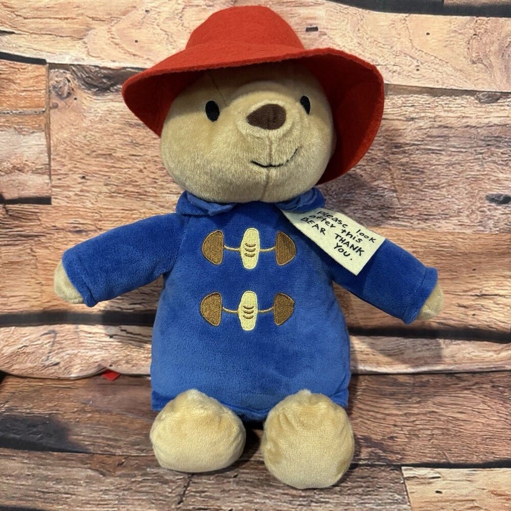Kohls Cares Paddington Bear Plush Stuffed Animal Yottoy 2022 Red Hat Blue Coat